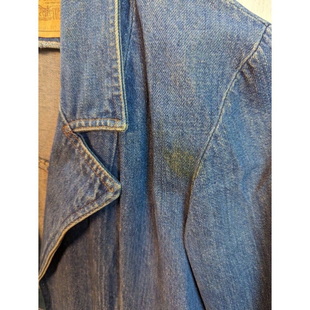 Vintage Levis Orange Tab 76068 Blazer Denim Jacket Chore Usa Made 1 1/2 READ - Picture 6 of 9